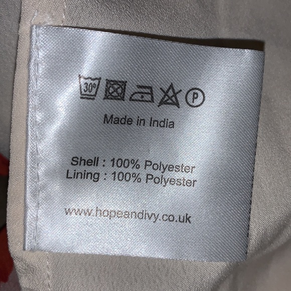 Hope & Ivy Liberty Fabric Tiered Frill Midi Dress Poppy Print in Red 16 - Picture 13 of 13